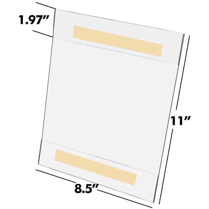 Ludery Acrylic Sign Holder 8.5 x 11, Wall Mount Sign