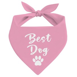 Wedding Dog Bandana, Best Dog Bandana, Pet Kerchief for Small Medium Dogs, Pink Pet Kerchief, Engagement Dogs Gift, Pets Scarf Triangle