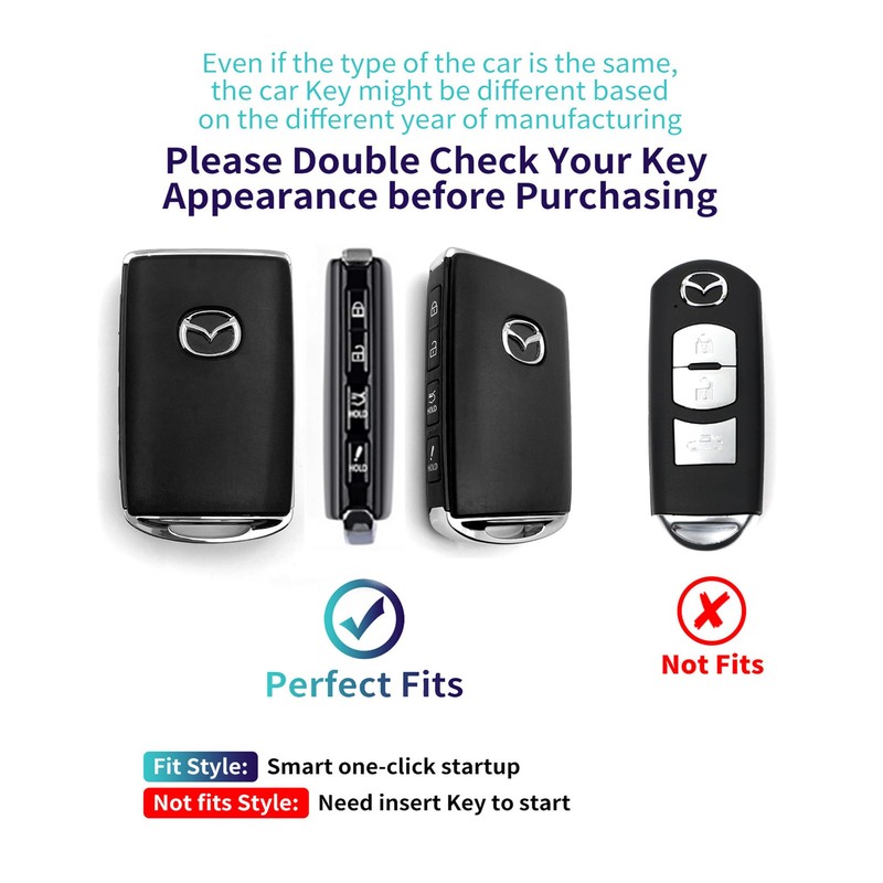 HAOYOUMEI Advanced soft TPU Key Cover is compatible with Mazda