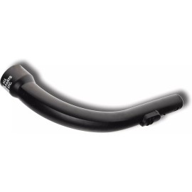 ALL PARTS ETC Hose End Curved Plastic Black Pipe Tube Handle For Miele Canister Vacuum Hose