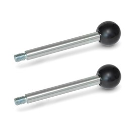 Ganter Normelemente | Handle Bars - GN 310-8-100-A-ZB | Rod Diameter: 8 mm | Galvanised Steel, Blue Passivated, Pack of 2