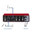 USB Audio Interface, Interface for Recording Music, USB2.0 Studio Equipment