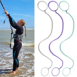 Spriral Hair Tie Sprots Ponytail Holders, Elastic Braided Hair Ties No Damage, Pony Tail Wrap for Long Hair for Gym, Swimming, diving 3pcs 16" Blonde Green Purple