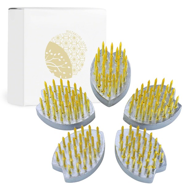 Wazakura Sakura Blossom Kenzan para Ikebana - 5 unidades, hecho