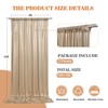 10x10ft Thick Champagne Glitter Backdrop Curtain Panels for Parties, Wrinkle