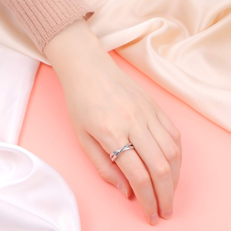 Sterling Silver I Am Enough Ring Size 9