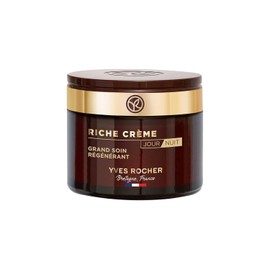 Yves Rocher Crema Facial Nutri Extra Regeneradora Riche Creme Dia y Noche - Crema Facial Anti edad - Nutre, Alisa y Restaura la piel - Con Aceite de  