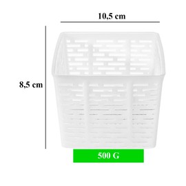 AlcoFermBrew 3 x Cheese Mould 10.5x10.5x8.5cm - 0.5kg – Riocotta | Moulds | Basket for Cheese | Cheese Form