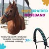 horzmetnex Rope Halters for Horses,Horse Rope Training Halter,Braided with Vibrant