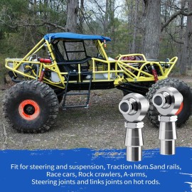 SPARKWHIZ 3/4” Heim Joint Rod End Kit, Left and Right Hand Thread 2 Big .750” Chromoly Joi