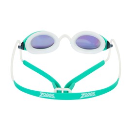 Zoggs Fusion Air Titanium - verspiegelte Schwimmbrille, Farbe:türkis/weiß