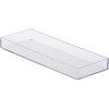 Pen Tray 10.6 x 3.9 x 1.1 inches (26.9 x 10 x 2.9 cm) Clear Simple Case