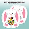 Easter Candy Jelly Beans Filled Easter Bunny Pouch 2 Pack,