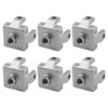 (6 Pieces) 3030 M10 Foot End Connector Floor Mount Base