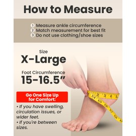 KEMFORD Ankle Compression Sleeve - 1-Pair, Plantar Fasciitis Braces - Open Toe Compression Socks for Swelling, Sprain, Neuropathy, Foot Arch Support for Men and Women - 20-30mmhg, XL, Grey