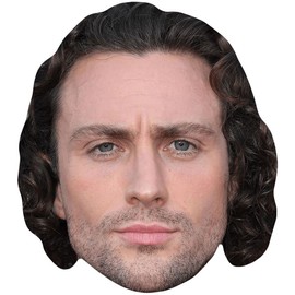 Aaron Taylor Johnson (Long Hair) Celebrity Mask, Flat Card Face, Fancy Dress Mask