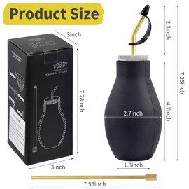 Bulb Duster Sprayer Insect Buster – Handheld, 7" Extendable Applicator Dispenser for Diatomaceous Earth & Other Home Powder Applications – Non-Toxic Assemble Garden Farm…