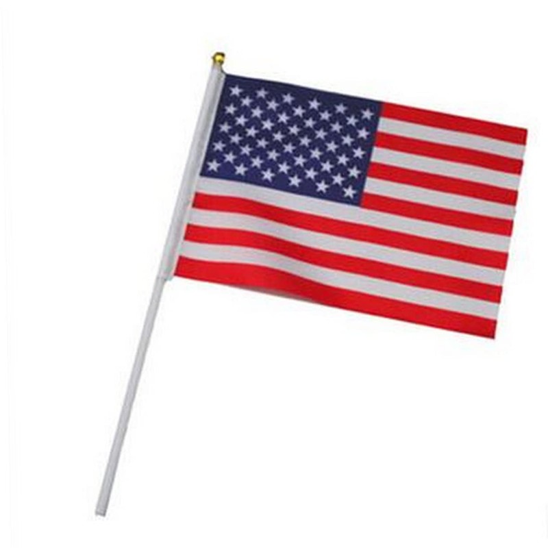 BESPORTBLE 3sets Mini American Flags Stick Quality Waving Flag for