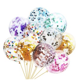 LABRIMP 24pcs Sequin Balloons for Birthday Parties Festival Celebrations Stylish Decorative Balloons for Create Joyful Atmosphere
