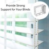 SEIWEI Blind Brackets, Box Mounting Brackets for Mini Blinds 2.5