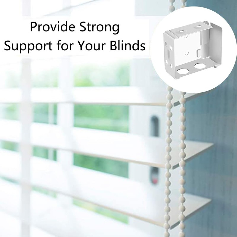 SEIWEI Blind Brackets, Box Mounting Brackets for Mini Blinds 2.5