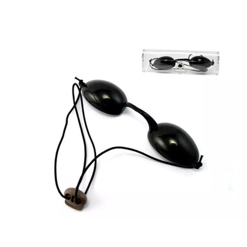 Flex Tanning Goggles Black with Clear Case IPL Goggles Protective