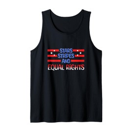 Stars Stripes And Equal Rights American USA Flag 4th of July Tank Top