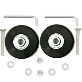Suitcase Wheels Replacement Wheels ORO Rubber Wheels 1 Pair Mute Luggage Suitcase Replacement Wheels (50 x 18 mm Black)