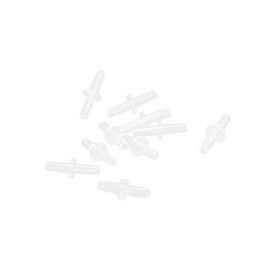 A ABSOPRO Universal Aquarium Straight Air Line Connector Clear White 4mm Tubing 10pc Item Replacement