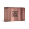 TAPiTAG Digital Business Card Metal NFC Tag + QR (Rose-Gold)