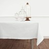 Solino Home White Tablecloth 126" L x 58" W Inch