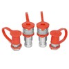 1/4” Ag ISO 5675 Hydraulic Quick Connect Couplers, 3/8" SAE