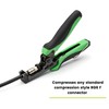 trueCABLE F Connector Compression Tool, Adjustable for RG6, RG 6
