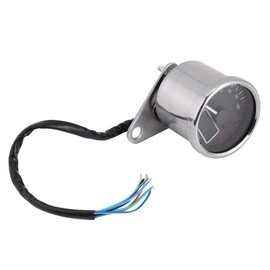 HANSWD Multifunction LED Meter for Motorcycles, Motorcycle Speedometer, Mileage, Backlight, Gasoline Meter, Universal 160KMH DC12V (A)