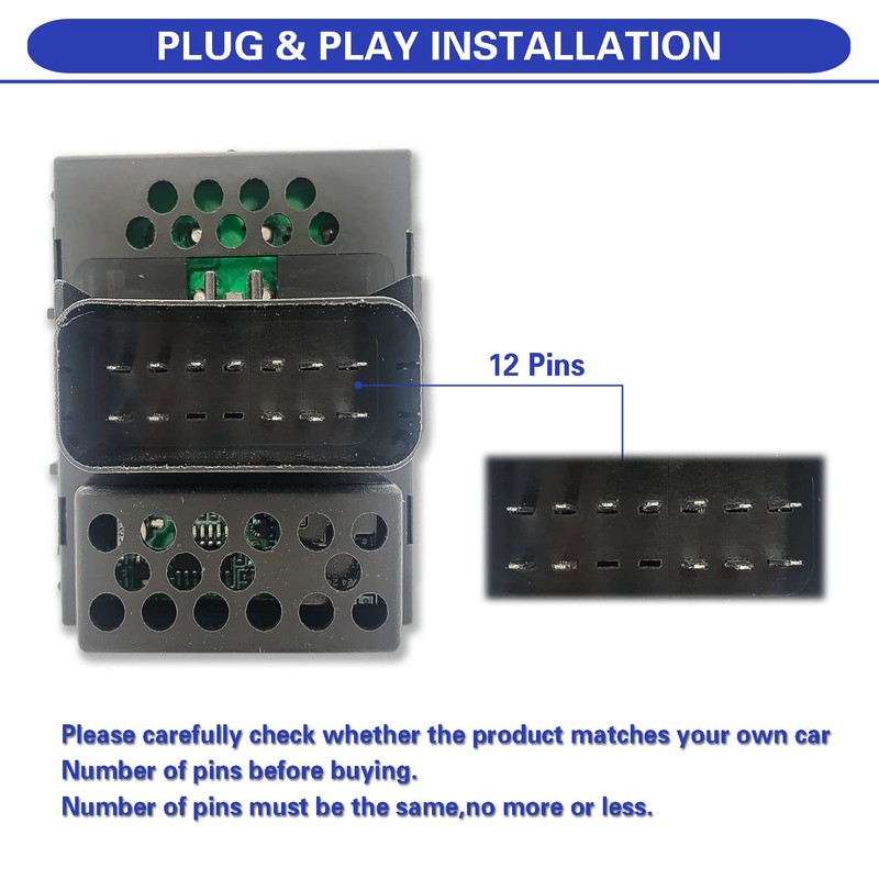 Tidy Heal Master Power Window Switch lado del conductor para