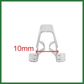 Motoforti 10Pcs 10mm Hole Metal Rivets Car Interior Door Panel Clips Fastener Silver Tone Long-Lasting