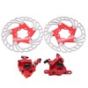 4pcs Disc Brake Kit Aluminium Alloy Disc Brake Calipers Rotor