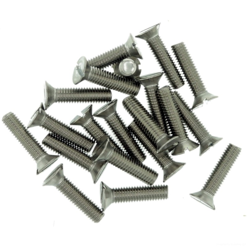 M2.5 (2.5mm x 6mm) Slot Countersunk Machine Screw (Bolt) -