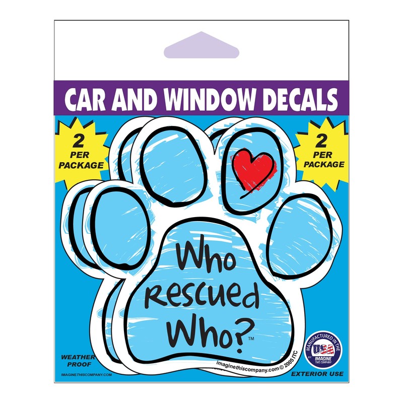 Imagine This D1953 Car and Rescue Decal (Blue "Who Rescued