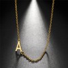 Yimofy Initial Necklace for Women Girls Dainty Sideways Letter Necklace