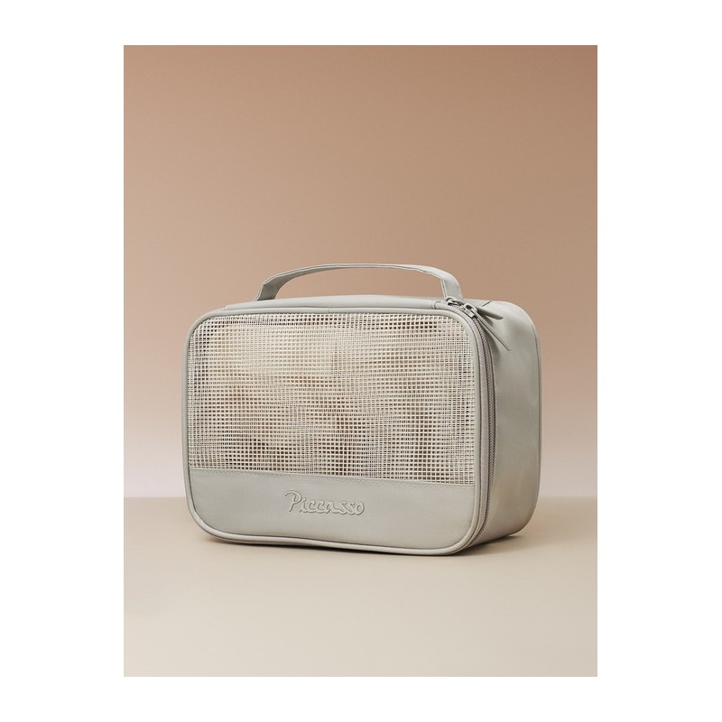 [Picasso] Square mesh pouch warm gray / [피카소] 스퀘어 메쉬