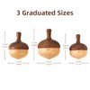DadCarved Spinning Top Toys | 3 Pcs Handcrafted Wooden Top