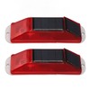 2pcs Solar Strobe Warning Light Waterproof Light Control High Bright