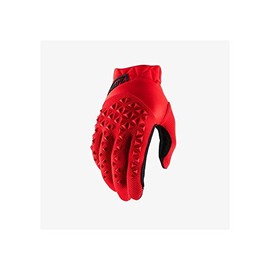 100% Men's AIRMATIC Glove, Red/Black, SM