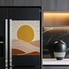 Boho Sun Dishwasher Magnet Cover,Front Dishwasher Cover Decoration Reusable Decorative