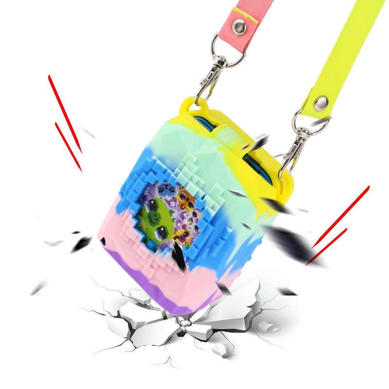 Silicone Case for Bitzee Magicals Digital Pet, Rainbow Multicolor, Cover