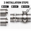 3 Inch V-Band Exhaust Clamp Kit with Male Female Flanges