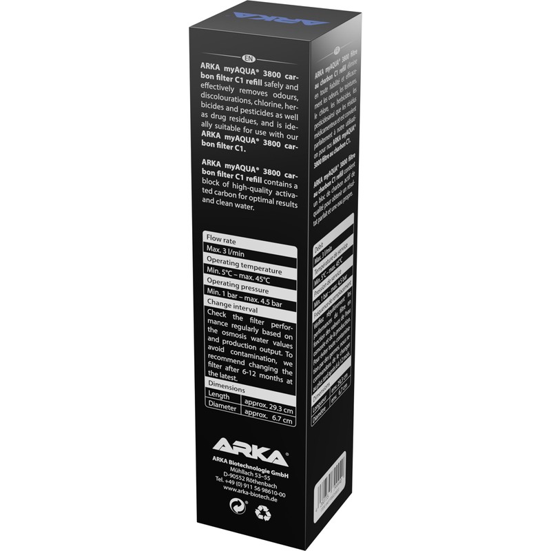ARKA myAQUA 3800 Carbon Filter C1 Refill Unit - Filters