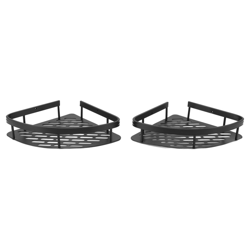 Triangular Shower Shelf Punch Free Rustproof Aluminum Shower Corner Shelf
