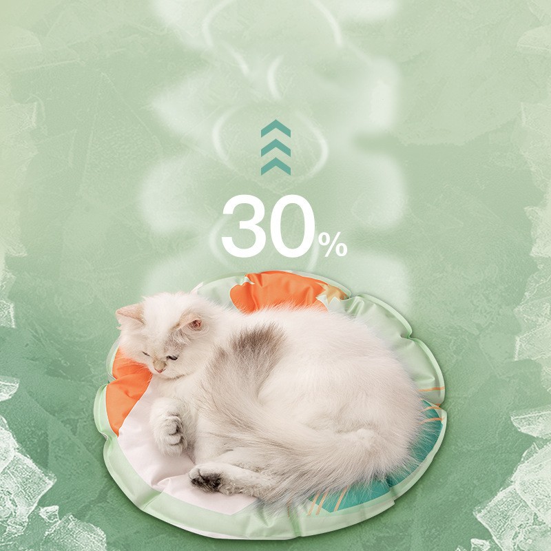 Pet Cooling Mat Waterproof Tear Resistant Thickened Soft Round Cat